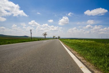 Sonbahar alanı peyzajı - doğal arkaplan