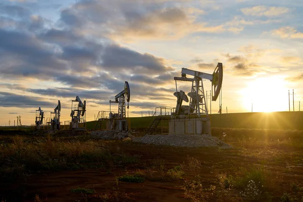 Producción Tecnológica Petróleo Gas Producción Transporte Procesamiento Petróleo Gas Producción — Foto de Stock