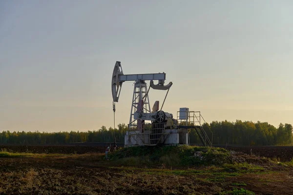 Technologiczna Produkcja Ropy Naftowej Gazu Produkcja Transport Przetwarzanie Ropy Naftowej — Zdjęcie stockowe