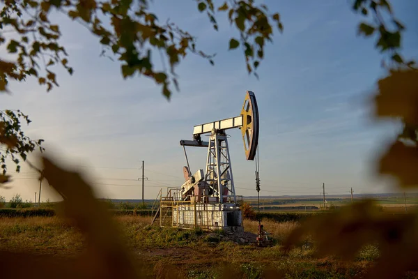 Producción Tecnológica Petróleo Gas Producción Transporte Procesamiento Petróleo Gas Producción — Foto de Stock