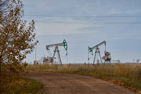 Technologische Olie Gasproductie Productie Transport Verwerking Van Olie Gas Productie — Stockfoto