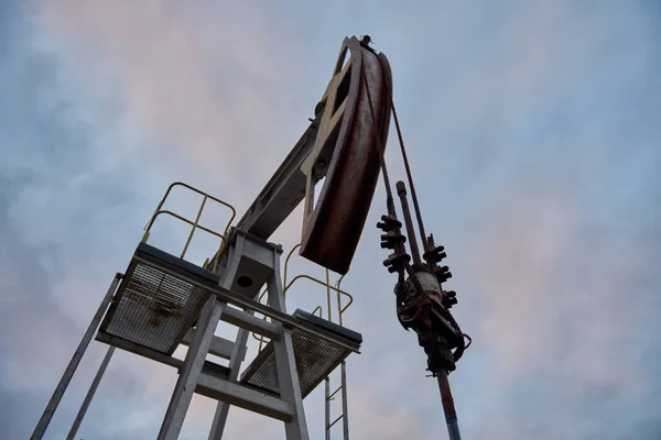 Technologiczna Produkcja Ropy Naftowej Gazu Produkcja Transport Przetwarzanie Ropy Naftowej — Zdjęcie stockowe