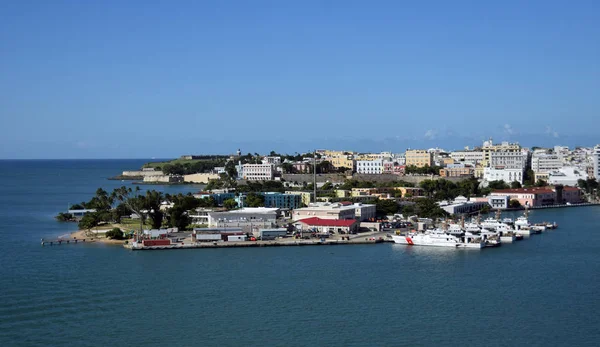 Coast Guard Station San Juan Puerto Rico Caribbean Boats Rest — Stock Photo, Image