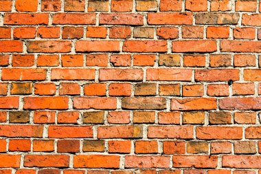 Kırmızı tuğla, arka plan ve doku eski duvar.