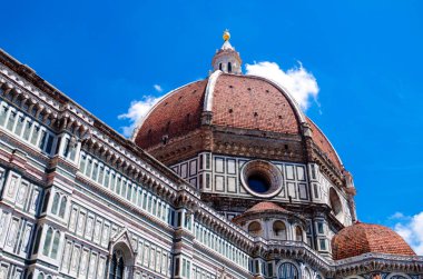 Floransa veya Firenze, görünümü güzel kubbe Basilica Santa Maria del Fiore, Brunelleschi, İtalya için