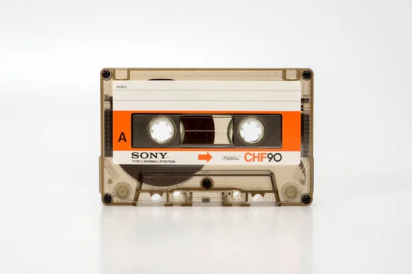 Prag Tschechische Republik November 2018 Audio Compact Cassette Sony Chf — Stockfoto