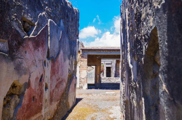 Pompeii, archeological site, Ancient ruins of died town, old walls