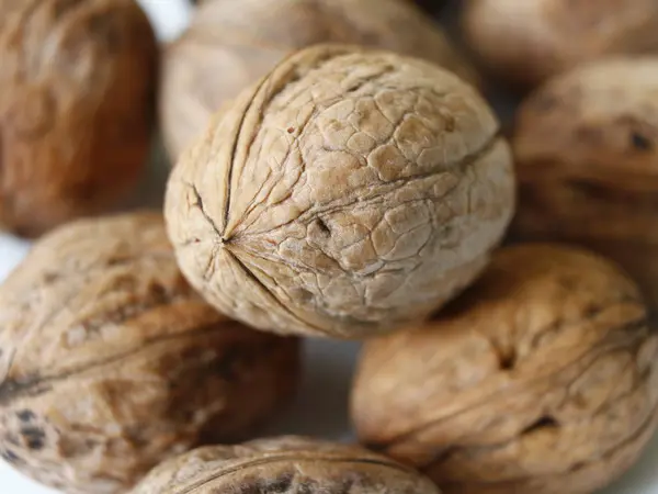 Alimentación Saludable Nuez Natural — Foto de Stock