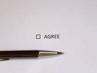 Beyaz kağıt ve kalem konusunda anlaştık.