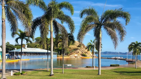 Townsville Lagün Alanı Içinde Belgili Tanımlık Geçmiş Restaurant Ile — Stok fotoğraf