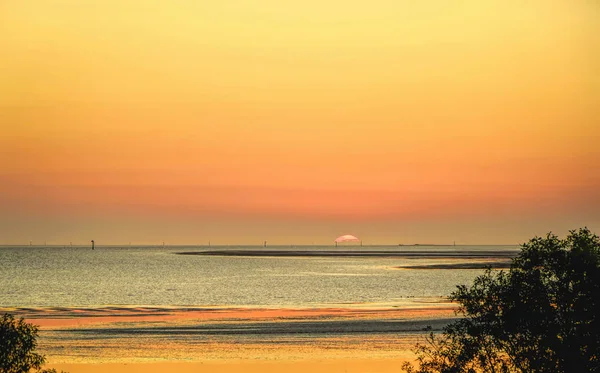 Sonnenuntergang Kuramba Einem Kleinen Fischerdorf Australien — Stockfoto