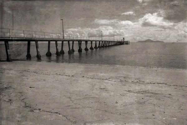 Cardwell Jetty North Queensland Old Photo Effect — Stock Photo, Image