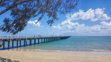 Tourist town of Hervey Bay Queensland Australia,Urangan Pier clipart