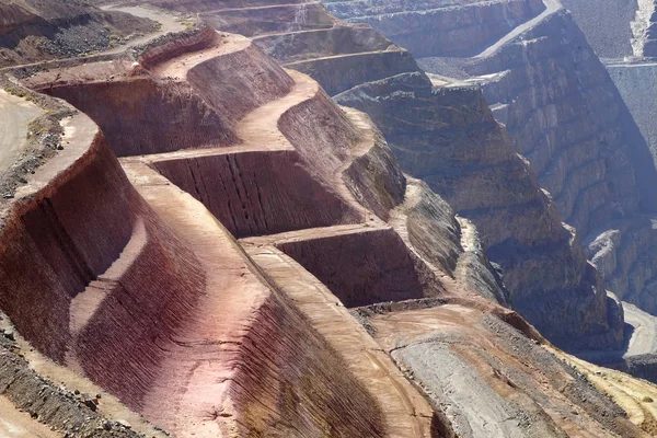 Vista de cerca de las capas de la mina de oro Kalgoorlie —  Fotos de Stock