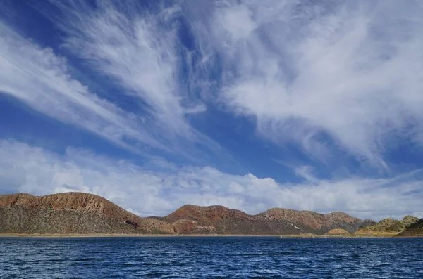 Lake Agrar West Australien große Wolken — Stockfoto