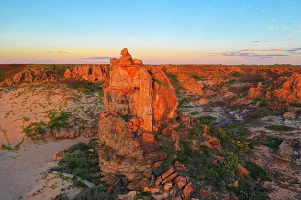 Côte Ouest de l'Australie. Vue aérienne de la terre — Photo