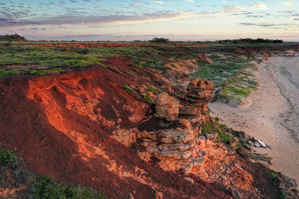 West kust van Australië. Luchtfoto's van het land — Stockfoto