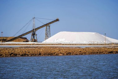 Port Headland salt mining clipart