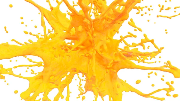多汁的爆炸 3D渲染 — 图库照片