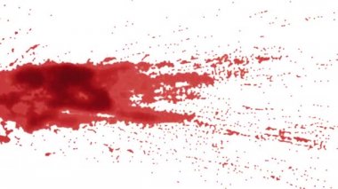 Kırmızı boya ya da kan sıçraması. alfa mat
