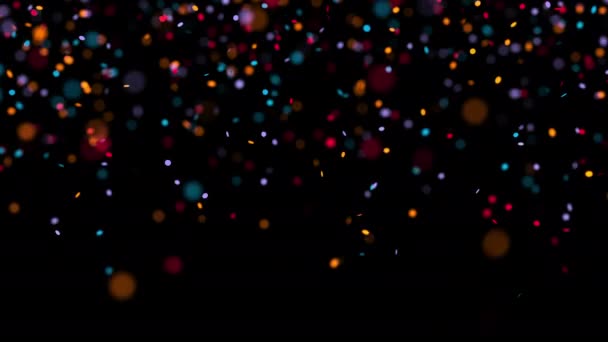 Círculos coloridos de confeti — Vídeos de Stock