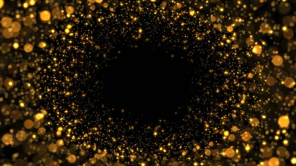 輝く金のスパンコール 抽象的な背景 3Dレンダリング — ストック写真