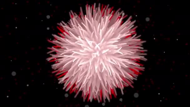 Harig Micro Organisme Met Tentakels — Stockvideo