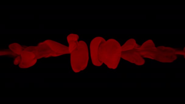 Sangre Humo Rojo Negro — Vídeo de stock