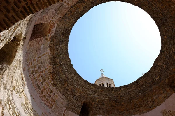 Split Kroatië Juli 2018 Vestibule Rotunde Het Paleis Van Diocletianus — Stockfoto