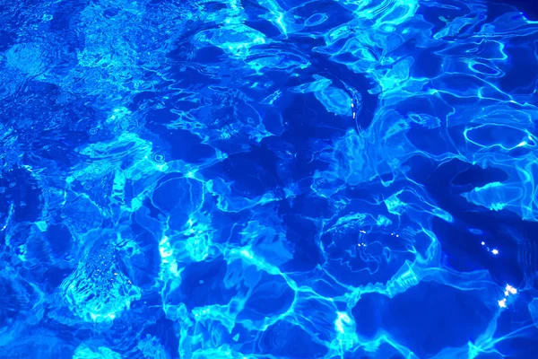 抽象生动的蓝色水背景 — 图库照片