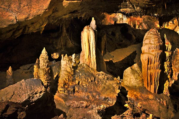 Красиві Сталактити Печери Baradla Aggtelek Угорщина — стокове фото