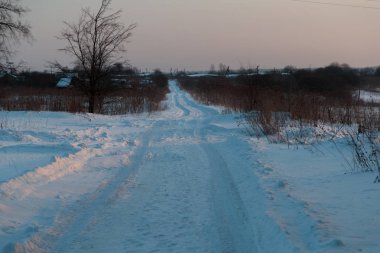 öğleden sonra kış yol