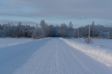 Rusya 'da kar yağan soğuk ve kış manzaraları