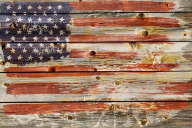 grunge tarzında eski Amerikan bayrağı arka plan