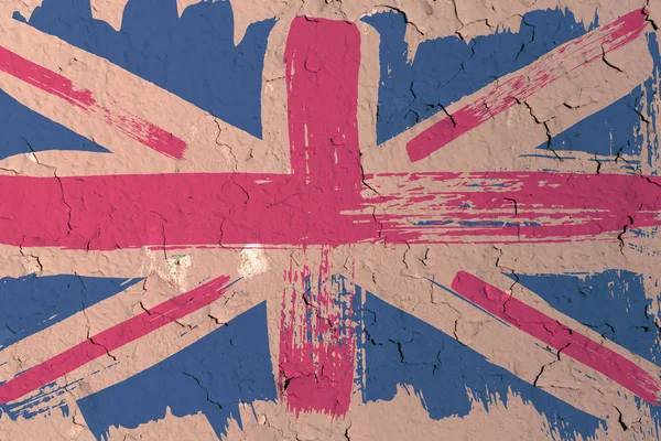 Sfondo dalla vecchia bandiera britannica in stile grunge — Foto Stock