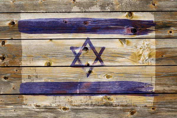 Tło ze starej flagi Izraela w stylu grunge — Zdjęcie stockowe