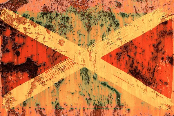 Achtergrond van oude Jamaicaanse vlag in grunge stijl — Stockfoto