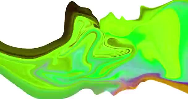 abstrait et lumineux blob change de couleurs vidéo 4k 