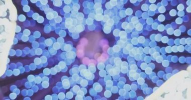 şenlikli parlak bulanık bokeh. bulanık noel ışıkları soyut arka plan