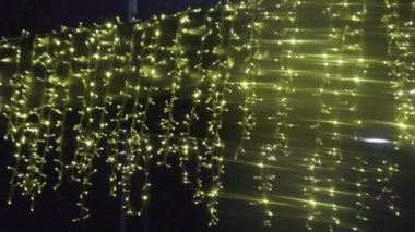 yeni yıl ışıkları. Şehir tatili aydınlatma