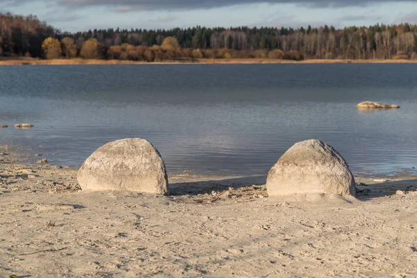 Kurlevsky quarry in het dorp Donzo Rusland overdag — Stockfoto