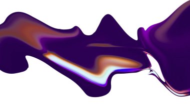 beyaz arka plan üzerinde renkli soyut dalga şekli