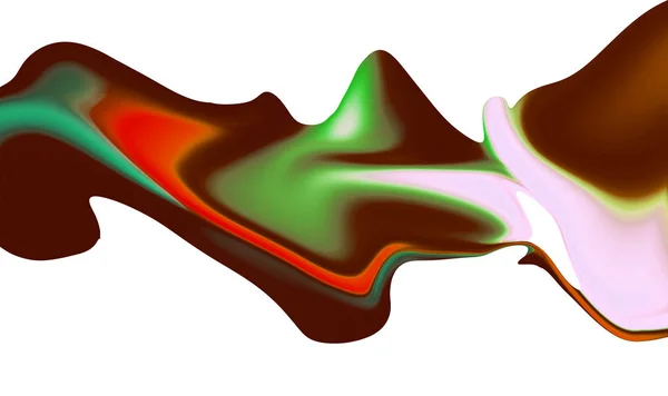 Forma de onda abstrato colorido no fundo branco — Fotografia de Stock