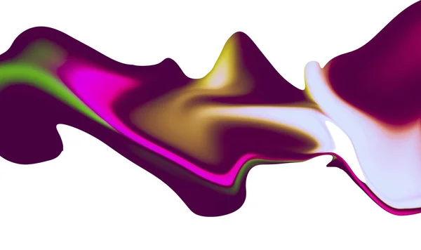 Färgstark abstrakt våg form på vit bakgrund — Stockfoto