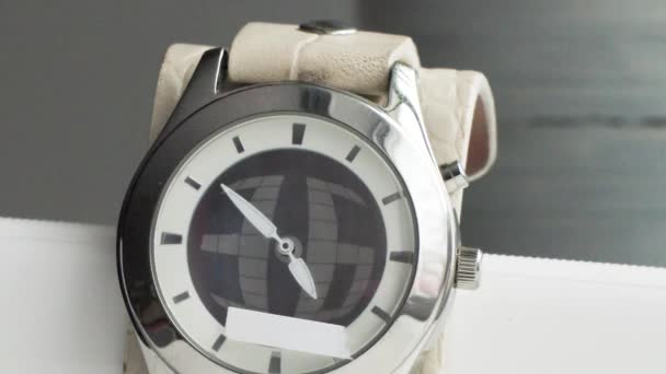 Arrows run on mechanical wrist watches timelapse video — Stock Video