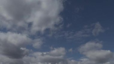 mavi gökyüzü timelapse video beyaz bulutlar