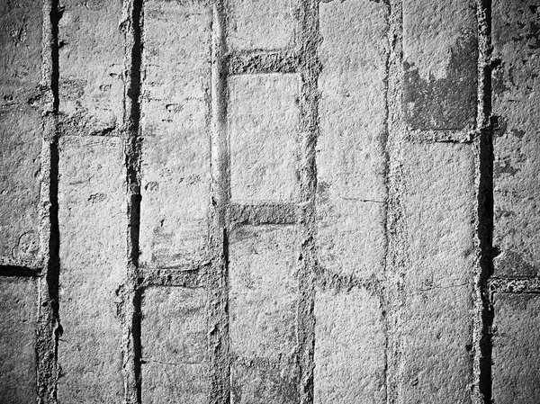 Wall of old white brick surface texture designer background — Stock Photo, Image