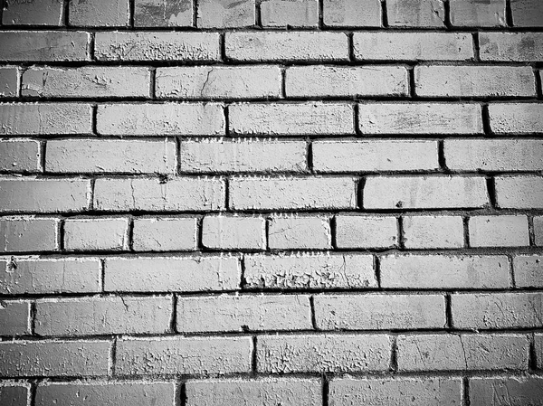 Wall of old white brick surface texture designer background — Stock Photo, Image