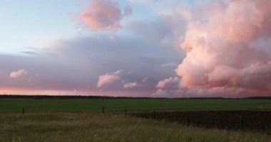 Rusya ve doğa video 4k güzel gün batımı