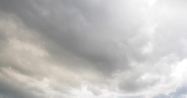 Nuages gris déplacement time lapse vidéo 4k — Video